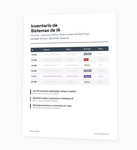 Portada de la plantilla de inventario de sistemas de IA